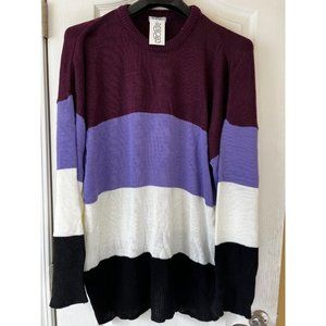 Rokoko Color Block Sweater size 24 NWT